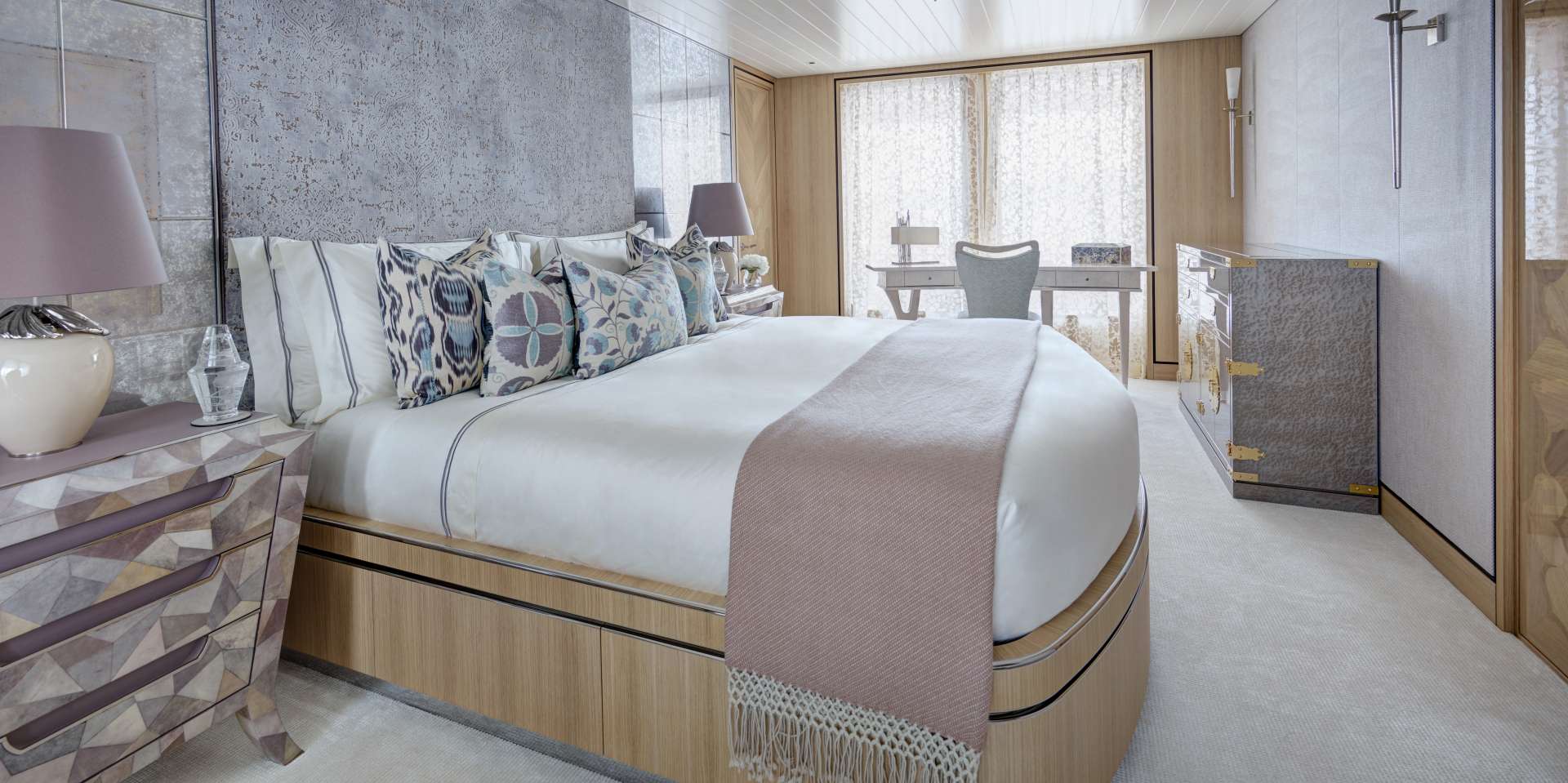 Yacht JOY Interior VIP Cabin - Copyright Feadship